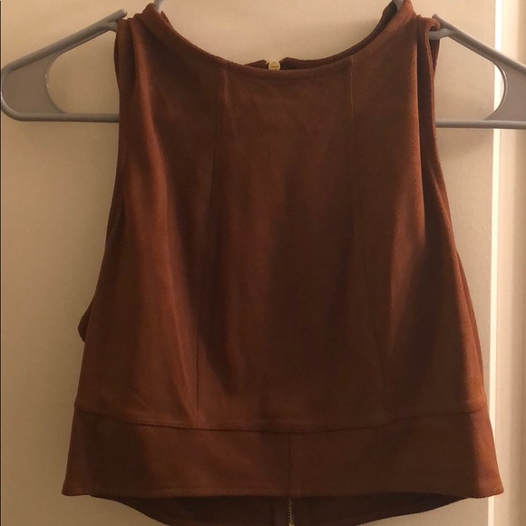 Express brown set suede Sz sm - Picture 2 of 8